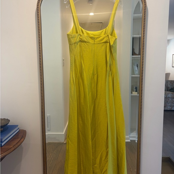 ANTONIO MELANI Lime Green Sleeveless Square-Neck Maxi Dress - Picture 7 of 10